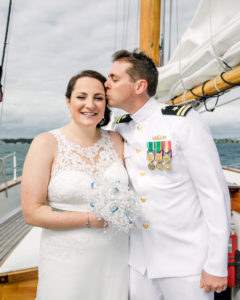 newport schooner wedding