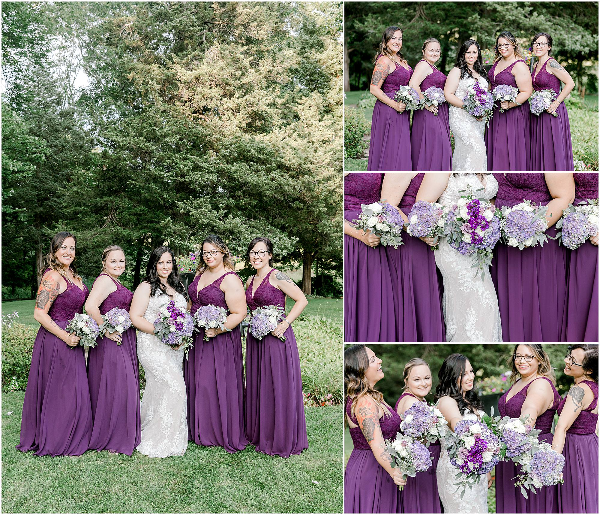 purple bridesmaid dresses
