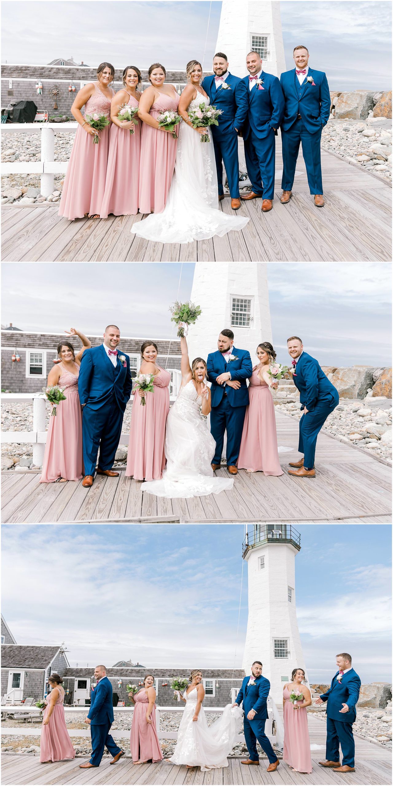 scituate lighthouse wedding photos