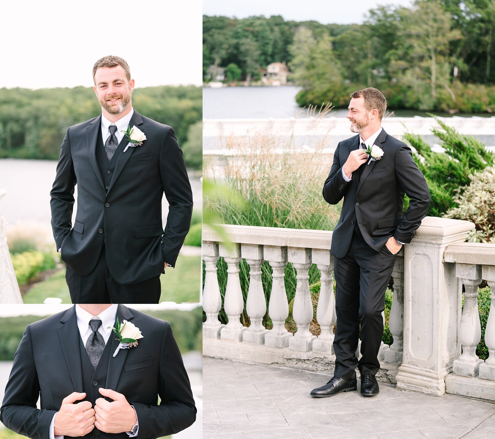 groom portraits at Grand View Mendon MA