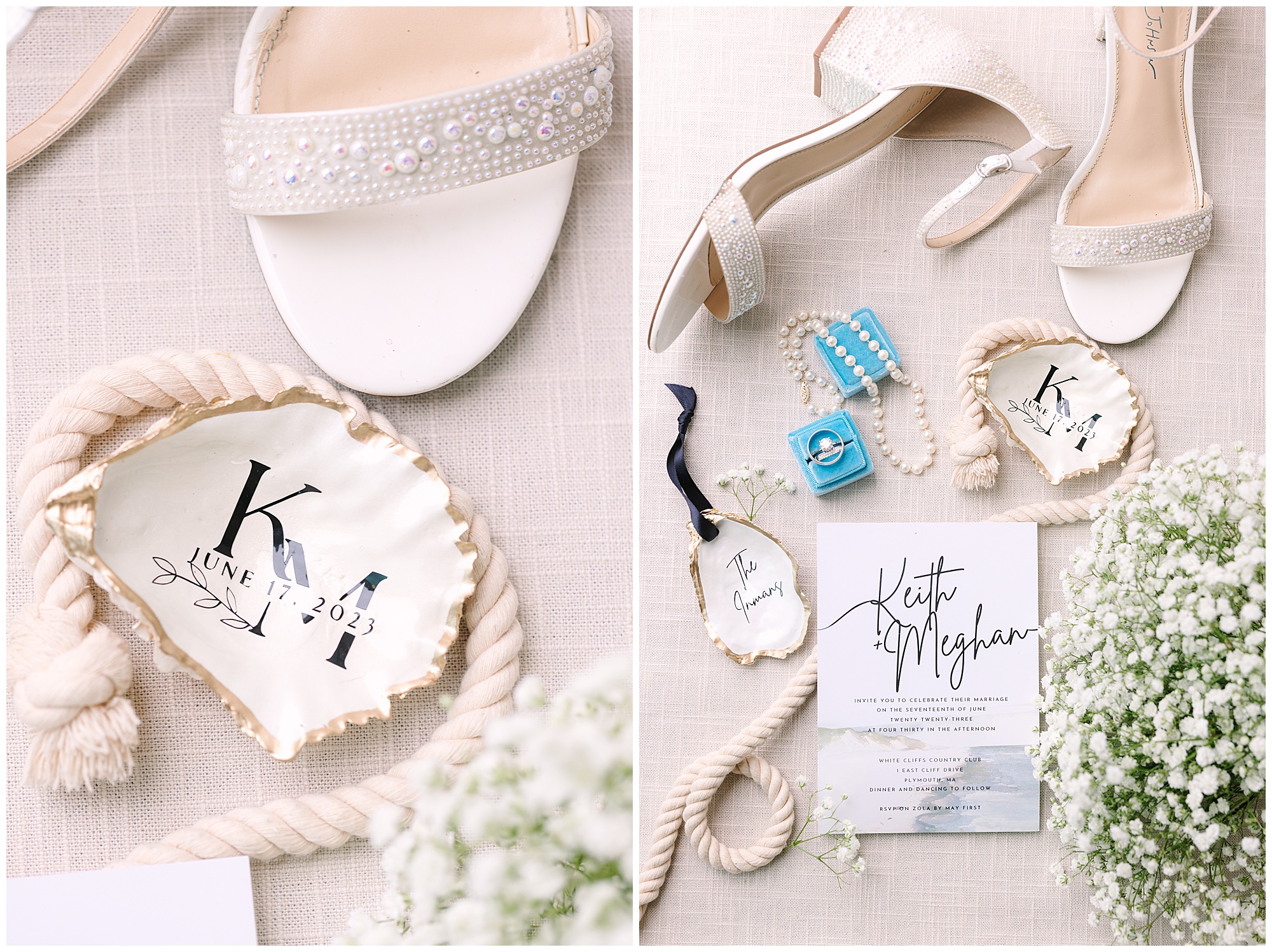 cape cod nautical themed wedding day details